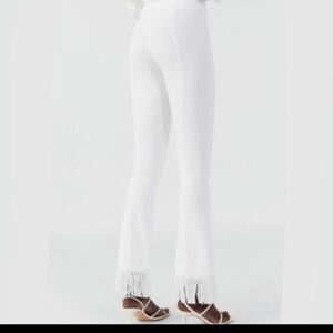Zara Sexy White Fringe Pants